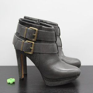 Diesel Melrose Sydney Dark Gray Heeled Ankle Boots
